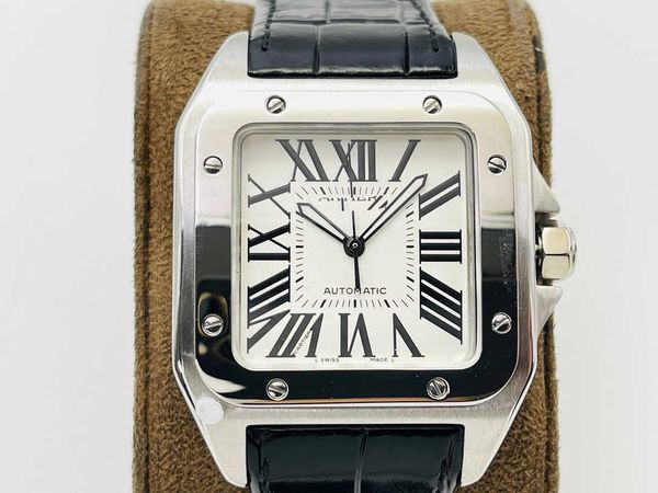

designer men santons watch carter automatic movement watches 81kp mechanical montre cater luxe prx uhr with box perfect gift, Slivery;golden