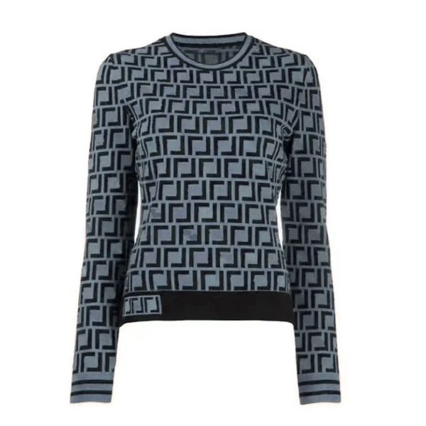 

designer cardigan sweater women autumn round neck striped fashion long sleeve high end jacquard knitting sweaters three colors coats, White;black