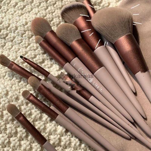 

makeup brushes 13pcs soft fluffy makeup brushes set for cosmetics foundation blush powder eyeshadow kabuki blending makeup brush beauty tool