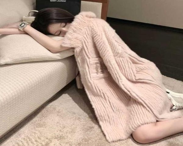 

fd womens wool coat fen designer jacket fur collar trench coats double f embroidered cardigan women winter warm long jackets3683043, Black