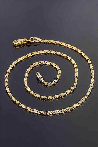 

18k chains 25mm 16 18 20 22 24 26 28 30 women necklace jewelry accessories gold chain for charm pendants men039s neckalce2445304, Silver