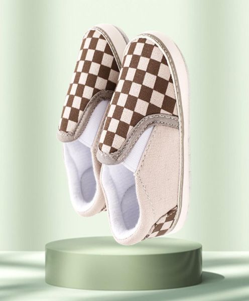 

baby shoes classical checkered toddler first walker newborn baby boy girl shoes soft sole cotton casual sports infant crib shoes2924195