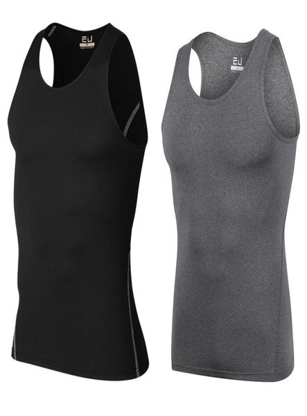 

2017 men039s compression vest running base layer short sleeve 3654234, White;black