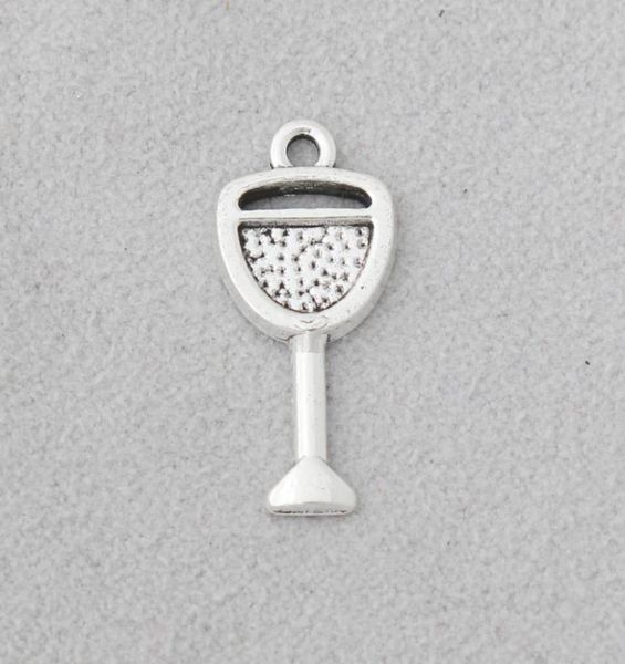 

whole antique silver plated alloy tableware charms wine glass diy jewelry charms whole 1021mm 100pcs aac13221730262, Bronze;silver