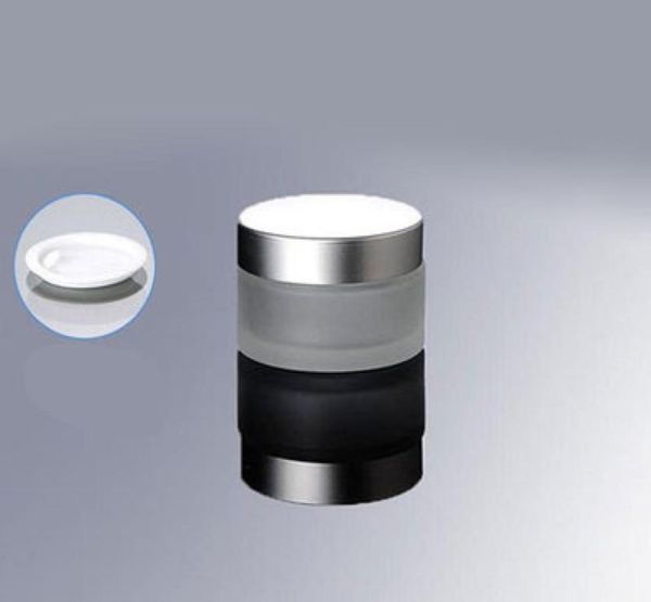 

50pcs 30g frosted glass cream jar with silver lid 1 oz cosmetic glass frost cream jar whole 30 ml cosmetic jar glass8225714