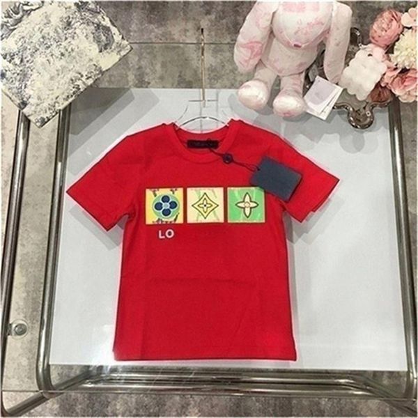

kids t-shirts boys girls short sleeves letter cotton t shirt adults and children summer tees baby white black size 90cm-160cm a6, Blue