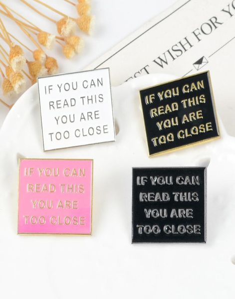 

if you can red square vintage metal kawaii enamel pin badge buttons brooch shirt denim jacket bag decorative brooches for women gi7351678, Blue