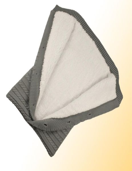 

newborn baby winter warm sleeping bags infant button knit swaddle wrap swaddling stroller wrap toddler blanket sleeping bags6531013