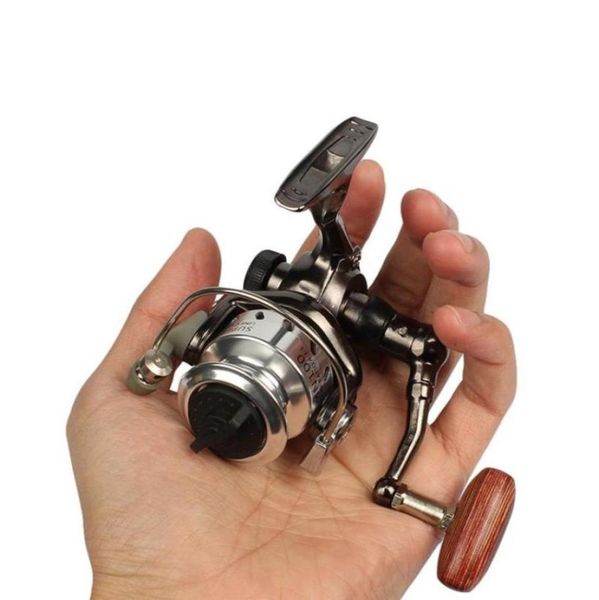 

mini palm size metal coil ultra light small spinning reel for ice fish pen4469191