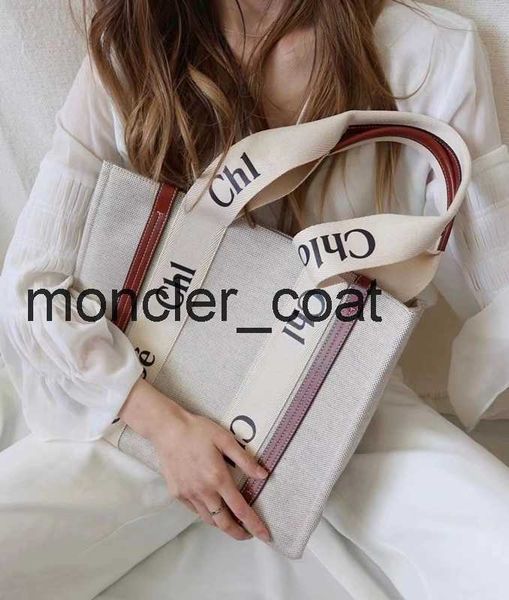 

3 size woody womens totes bags canvas woody tote small medium large women handbag designer handbags cloe shoulder a7ia#