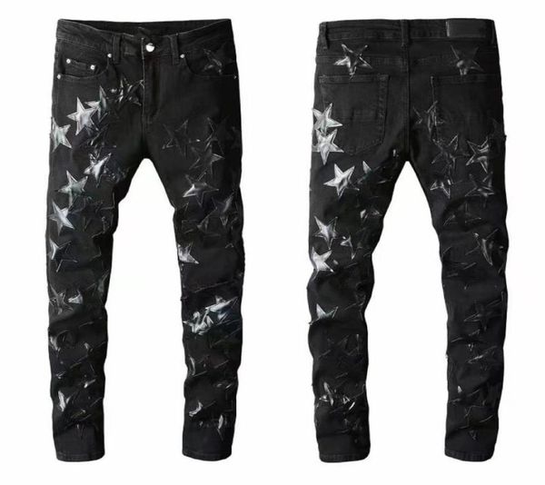 

designer men jeans hiphop fashion zipper hole wash jeans pants retro torn fold stitching mens design motorcycle riding cool slim 2222222, Blue