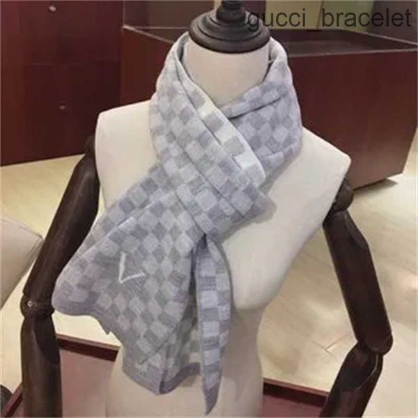 

winter scarf pashmina for womens designers warm scarfs luxury soft scarves mens fashion cashmere wool long shawl wrap, Blue;gray
