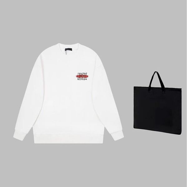 

2023s autumn and winter craft jacquard letter logo fashion long sleeve sweater student casual fleece hoodie l09-118, Black;brown