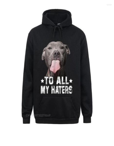

men039s hoodies to all my haters shirt funny pitbull dog lover hoodie europe women sweatshirts customized sportswe3748668, Black