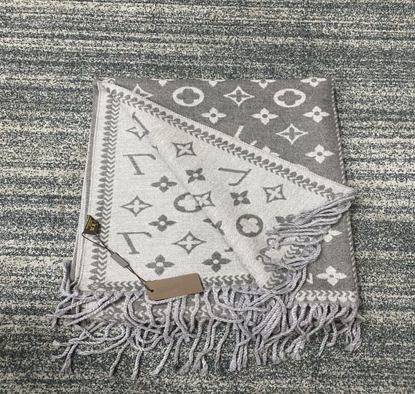 

womens designer silk scarf luxury scarf flower letter scarfs head winter lady headscarf party giftwinte-t6, Blue;gray