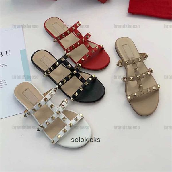 

mujer valentinolies lady shoe shoes summer buckle strap sandals slides slippers womens women thong sandals flip flops, Black