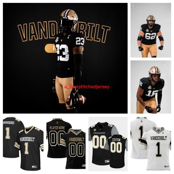 

2023 vanderbilt commodores football 12 brennan storer 23 jaylen mahoney 72 levi harber 7 marlen sewell 71 gage pitchford 36 alan wright 62 j, Black
