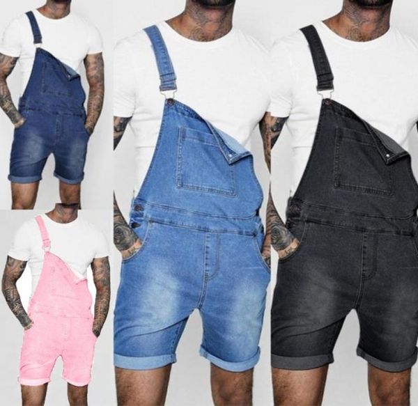 

men039s shorts 2021 mens fashion denim dungaree bib overalls jumpsuits man suspender pants streetwear with buttons pockets8427831, White;black