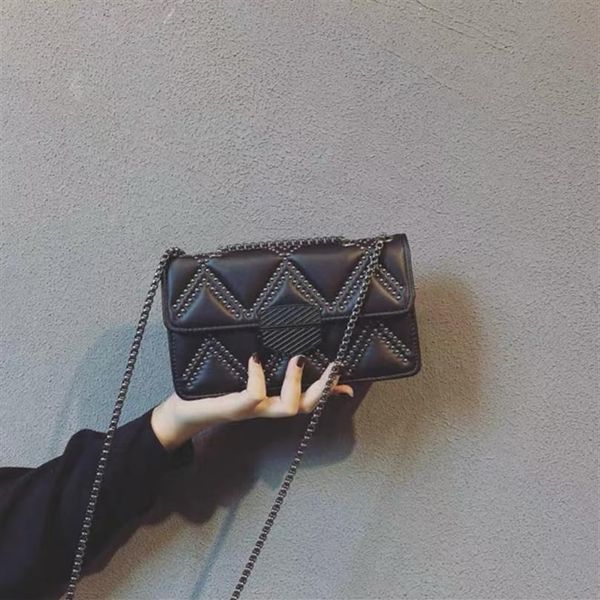 

designer handbags for women rivet flap luxury shoulder bags handbag cross body clutch chain purse fashion purses lady satchel mini262y