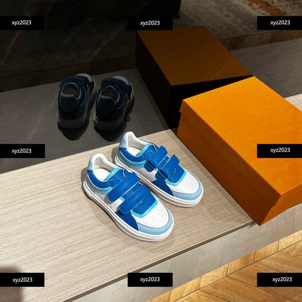 

23ss kids casual shoe child sneakers new listing simple and elegant design box packaging rubber spring children's size 26-35, Black;red
