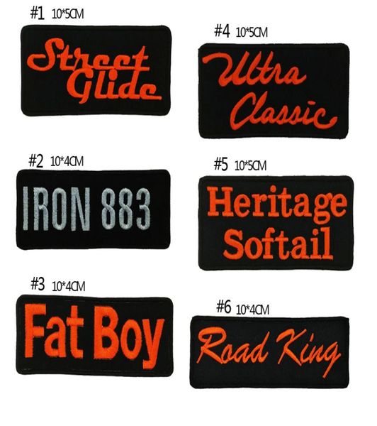 

6pcslotl motorcycle rocker embroidered iron on patch motorcycle biker club mc front jacket vest patch detailed embroidery4699119, Black