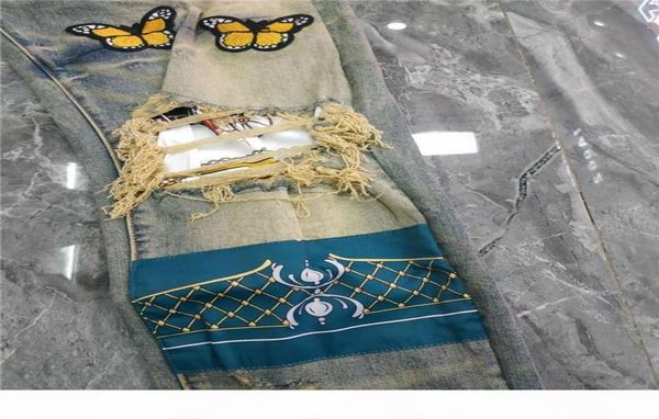 

luxurys designer mens design slimleg jeans zipper vintage fashion mens jeans slim motorcycle biker jeans mens hip hop pants w28w3922859, Blue