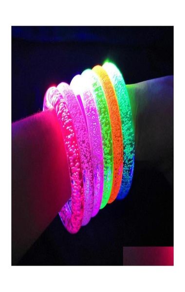 

other bracelets fashion flash dance wristbands led flashing wrist glow bangle in the dark carnival birthday gift neon party suppli3464539, Golden;silver