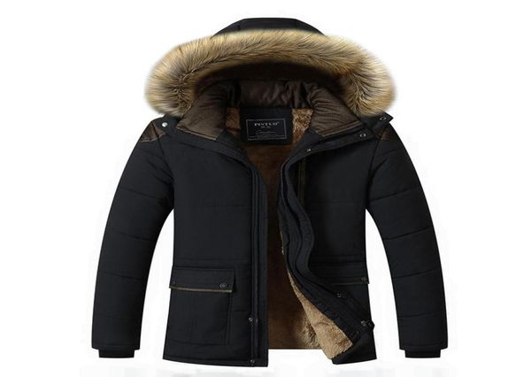 

winter jacket men brand clothing fashion casual slim thick warm mens coats parkas with hooded long overcoats male clothes m5xl t29361225, Black;brown