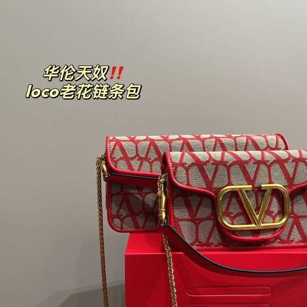 

v women's bag light luxury fashionable chain crossbody portable fabric portable small bag 4v7m
