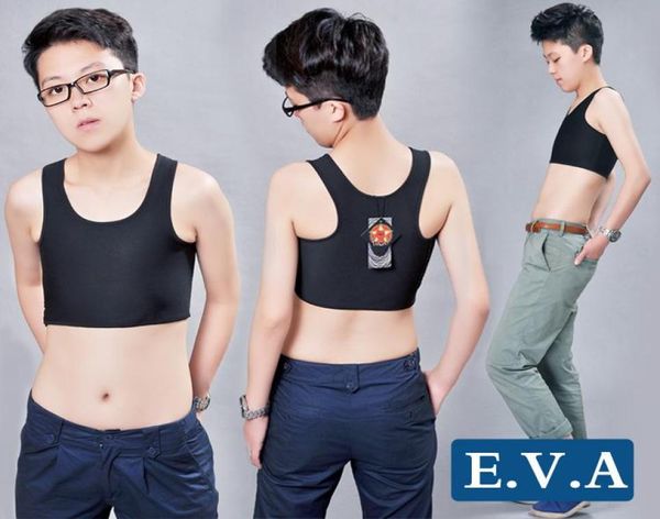 

whole buckle vest hook binderabsorb sweat flat chest breast binder for tomboylesbian trans plus size 5xl8968116, Black;white