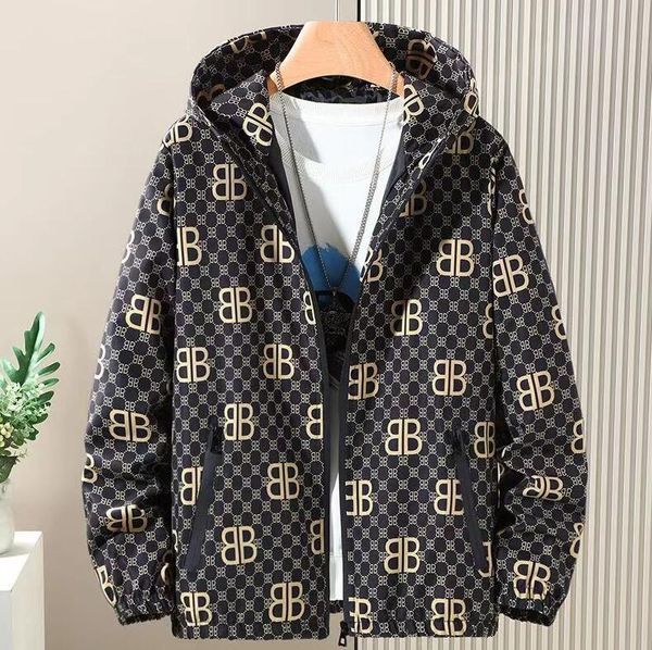 

designer mens jacket spring autumn coat windrunner fashion jackets sports windbreaker casual zipper coats, Black;brown
