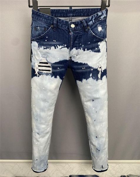 

italian jeans fashion european and american men039s casual jeans highend washed hand polished quality optimized 098381172736, Blue