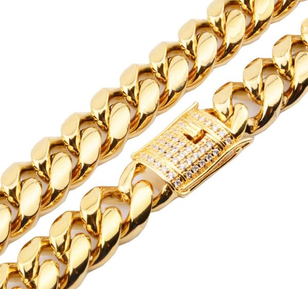 

18mm heavy mens 18k gold filled solid cuban curb chaince neckla bracelets miami men039s cuban curb link chain necklace bracelet3127396, Silver