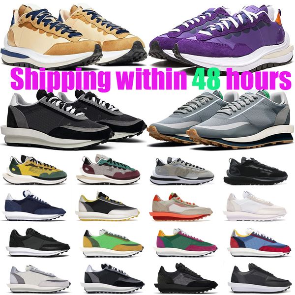 

pegasus casual shoes designer waffle men women black white grey nylon royal fuchsia sail cool nude blue red orange yellow net trainers sport