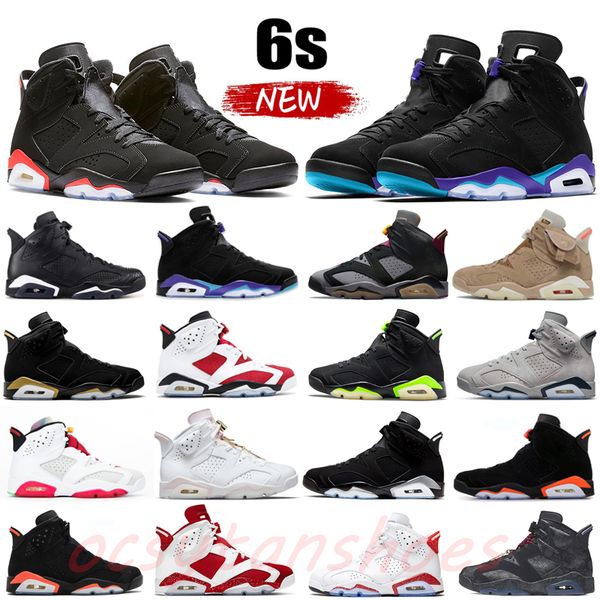 

outdoor sneakers aqua 6 jumpman 6s basketball shoes black cat carmine electric green unc metallic silver mens trainers with box