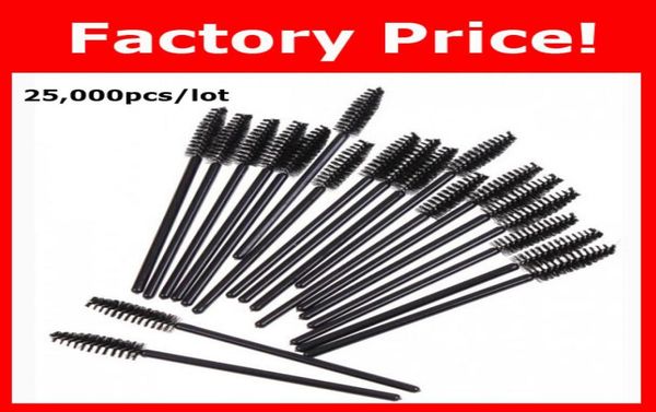 

whole 25000pcslot new black disposable eyelash brush mascara wands applicator makeup cosmetic tool5706398