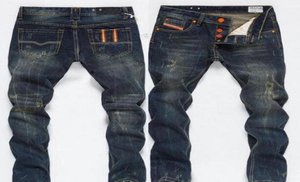 

biker jeans man moto denim men fashion brand designer ripped distressed joggers washed pleated motorcycle jeans pants black blue5519781, Blue
