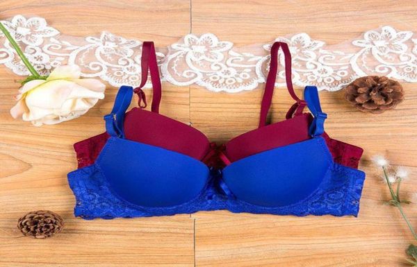 

bras women girl seamless 34 cup push up bra adjustable support lingerie underwire underwear size 34a36b9487826, Red;black