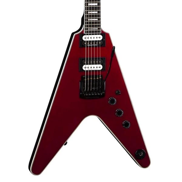 

de an v select 24 kahler metallic red satin electric guitar as same of the pictures