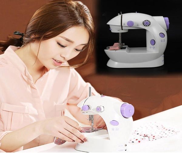 

mini electric handheld sewing machine 2018 dual speed adjustment with light foot ac100240v double threads pendal sewing machine1383114
