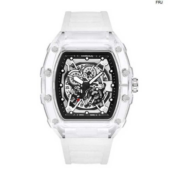 

richardmille watches milles richads mile 2023 new full hollow mechanical male transparent glow waterproof fashion trend miller wristwatch 3n, Slivery;golden