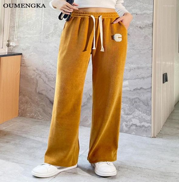 

women039s pants oumenkga women autumn winter red sweatpants streetwear high waist joggers loose girls casual sports trousers s4489892, Black;white