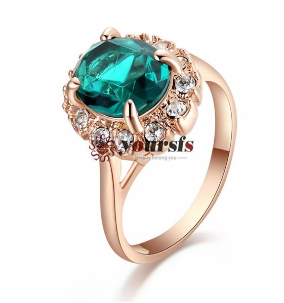 

yoursfs 18 k goldplated ringshaped vintage zircon cocktail ring gift ladies jewelry3400324, Silver