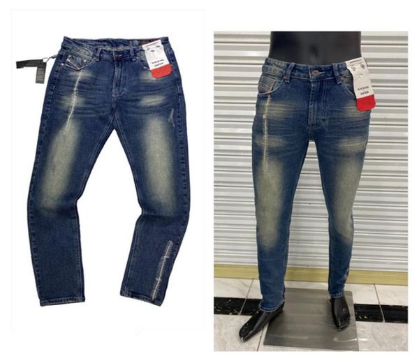 

new designer jeans famous vlss casual brand designers design white slim fashionable slimleg jeans motorcycle trousers pants men w71940034, Blue
