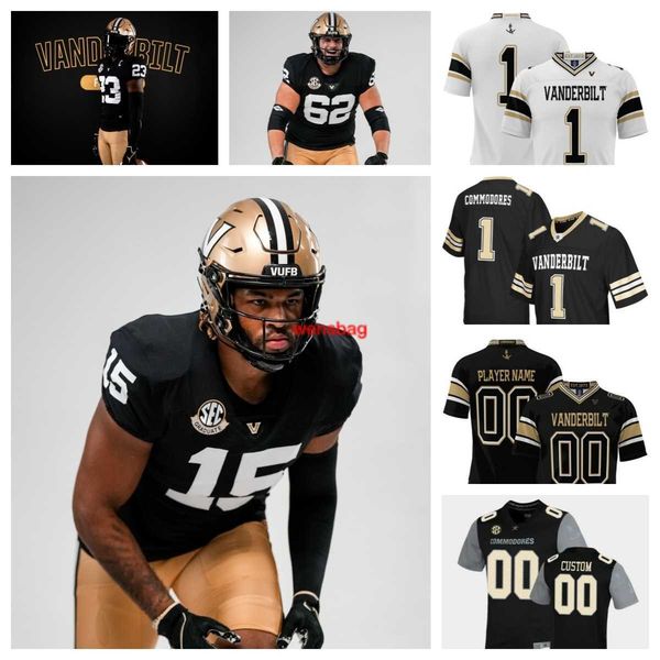 

2023 vanderbilt commodores football 20 prince kollie 19 kane patterson 25 martel hight 5 swann 2 de'rickey wright 83 london humphreys 0, Black