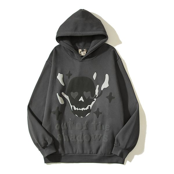 

men s hoodies sweatshirts y2k streetwear vintage flame skeleton broken planet foam hooded stranger things pullover fleece 230821, Black