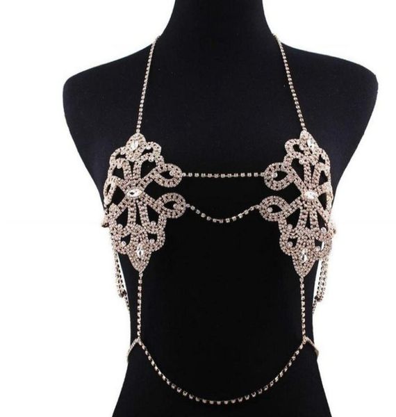 

bra chains jewelry body chain for women bikini lady nightclub beach fashion body chains harness necklace jck0147199924, Silver