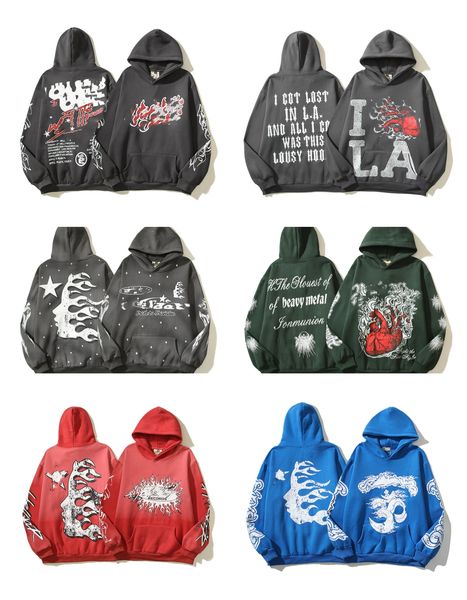 

men's and women's hoodie brand luxury designer hellstar hoodie sports sweatshirt couple loose hoodie comfortable sports casual bre, Black