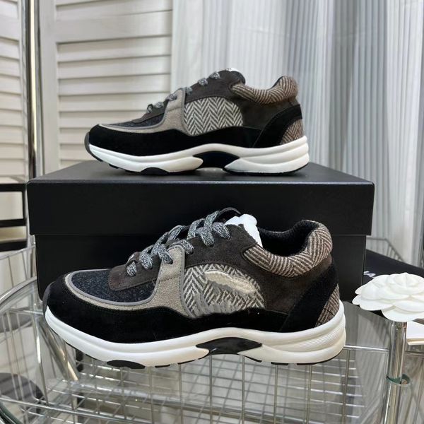 

designer sneakers calfskin casual shoes reflective shoes men women sneaker vintage suede trainers increasing leather platform, Red;white