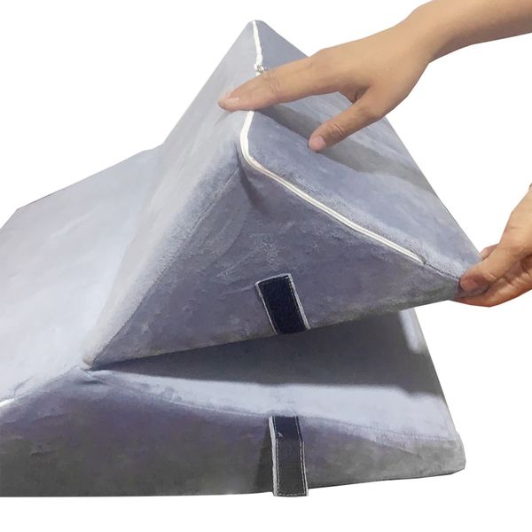 

maternity pillows foldable memory foam wedge pillow adjustable sleeping incline cushion neck protection slow rebound removed pillows #wo 230